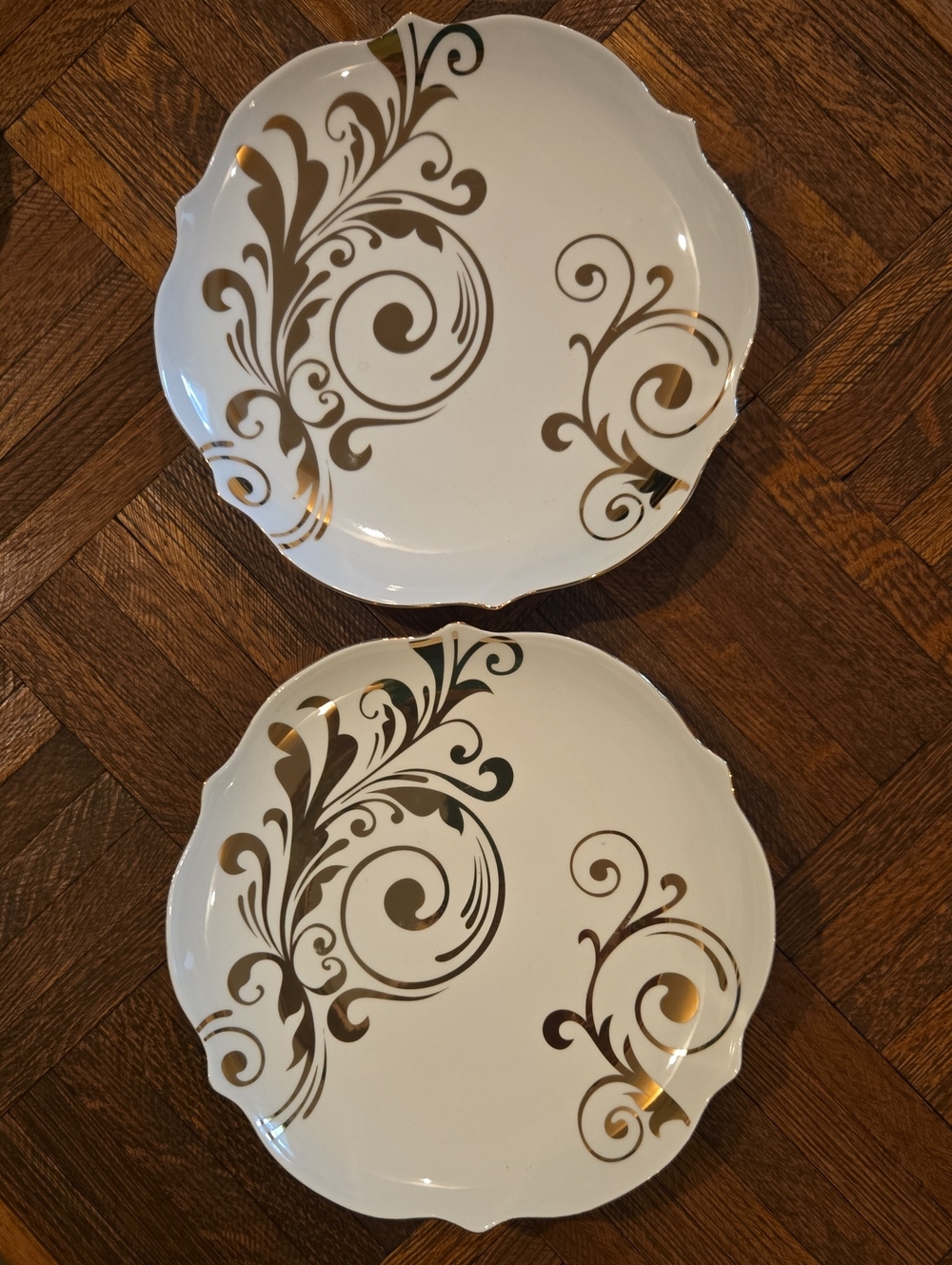 Pier 1 Elegant Scroll Plates - Picture 8 of 13